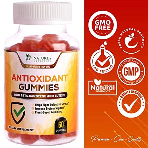 Antioxidant Gummies Extra Strength Immune Support Supplement Vegan