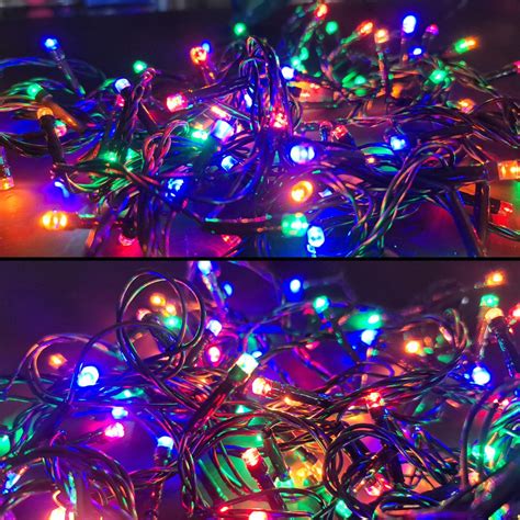 Serie De 100 Luces Led Navideñas Multicolor Interior MercadoLibre