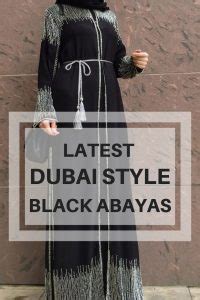 Latest Dubai Style Black Abayas Zahrah Rose