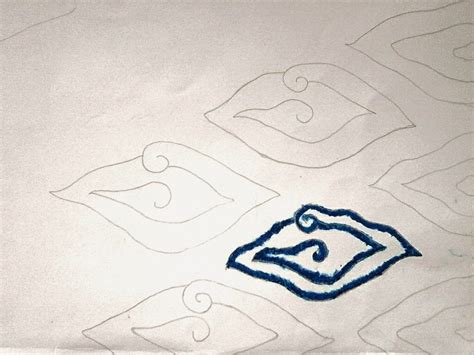 story tutorial gambar batik mega mendung