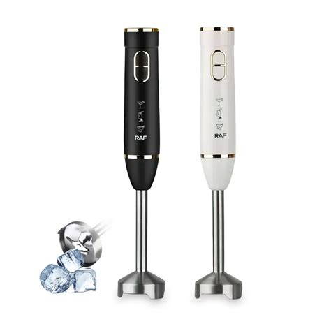 Ручной погружной блендер RAF R.320B с функцией колки льда, 800 Вт, 2 ...
