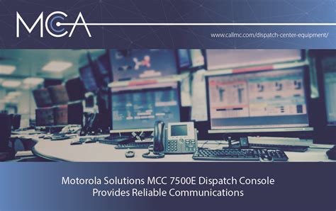 Motorola Solutions Mcc E Dispatch Console