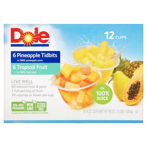 Dole Pineapple Cups Dole Pineapple Fruit Cups Nutrition Facts Besto