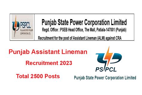 Pspcl Lineman Recruitment Notification For Post Punjab