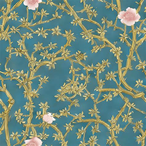 Papel Pintado Hiperrealista Adornado De Chinoiserie Degournay