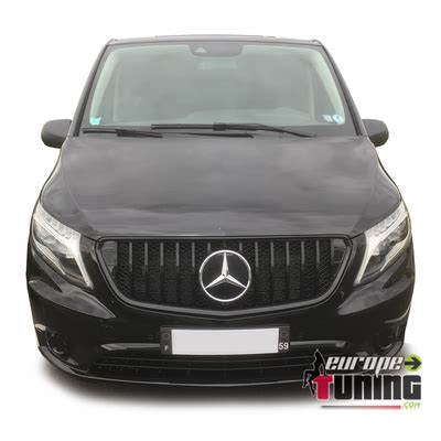 Calandre Ligne Amg Gt R Panamericana Full Black Mercedes Vito Iii W