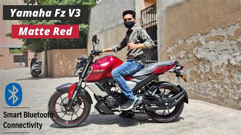 Yamaha Fzs V3 New Matte Red Colour With New Features This Colour Is Very Op Price🔥 Youtube