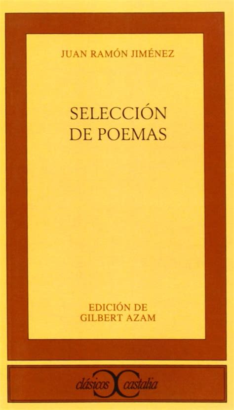 Selecci N De Poemas Juan Ram N Jim Nez Biblioteca Tajamar