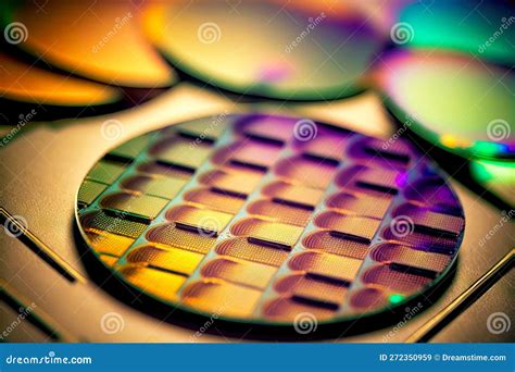 Technological Breakthrough Innovation Among Wafer Semiconductor Manufacturing Stock Image