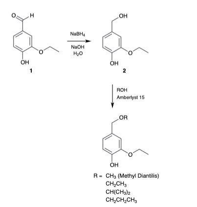 Solved Step Reduction Of Ethoxy Hydroxybenzaldehyde Chegg