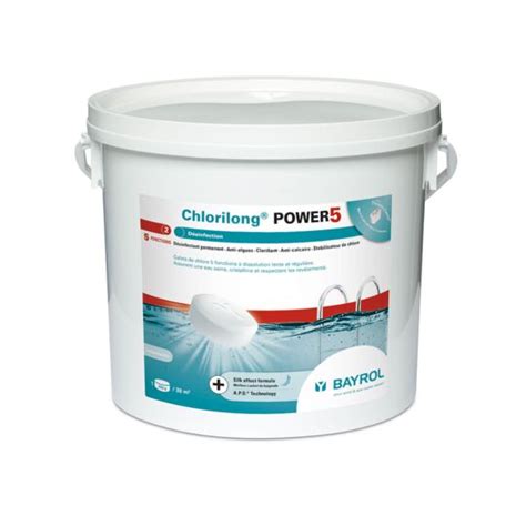 Chlore 5 Actions E chlorilong Power 5 5 Kg Bayrol à Prix Carrefour