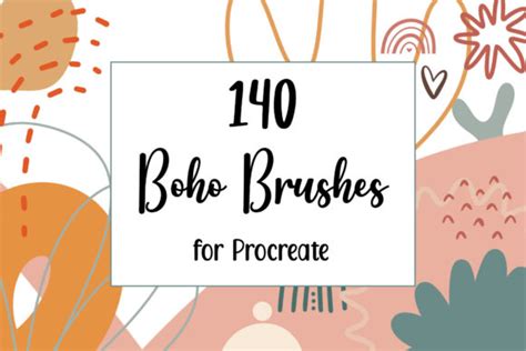 140 Boho Procreate Brushes Stamps Graphic By Mandalabunnydigital · Creative Fabrica