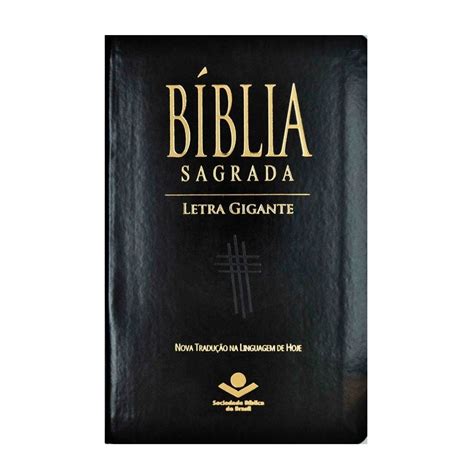 B Blia Sagrada Ntlh Letra Gigante Luxo Preta Tenda Gospel Livraria