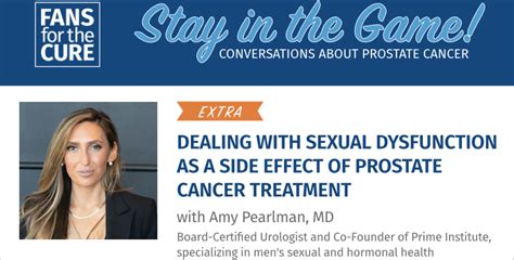 Dealing With Sexual Dysfunction As A Side Effect Of Prostate Cancer Treatment Cancer Health