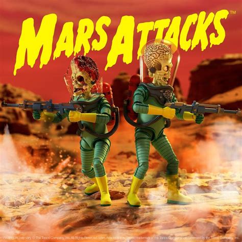 7月 美版 Super7 星戰毀滅者 終極系列 7吋 火星人 Mars Attacks 大腦戰損 外星人 Martian 露天市集 全