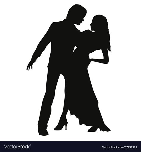 Romantic Couple Silhouette D 08 Royalty Free Vector Image