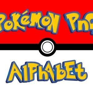 Pokemon Font Png Pokemon Alphabet Pokemon Letters Pokemon Clipart