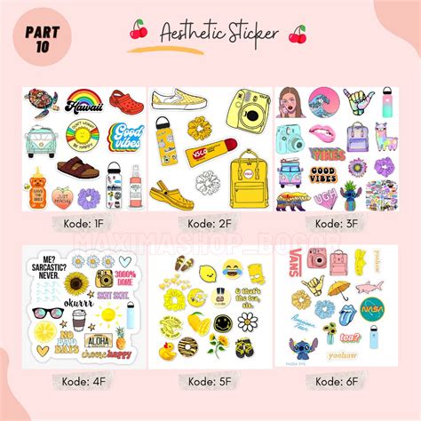 Jual Stiker Aesthetic Stiker Tumblr Stiker Pack Aesthetic Hp Laptop