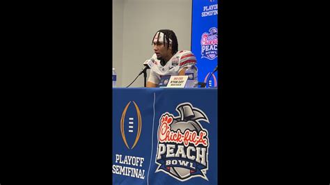 Cj Stroud Addresses Heavy Heart After Crushing Peach Bowl Loss I Left