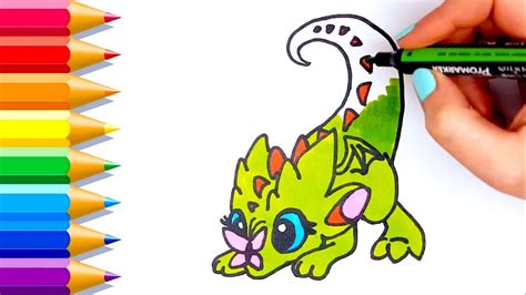 COMO DIBUJAR DRAGON KAWAII PASO A PASO Dibujos Kawaii Faciles How To