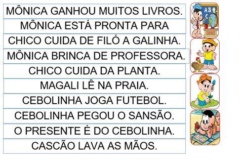 Fichas De Leitura Ilustrada Da Turma Da M Nica Para Maria Word Search