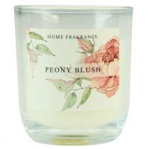 Floristik Ch Duftkerze Im Glas Pfingstrose Peony Blush Cm H Cm