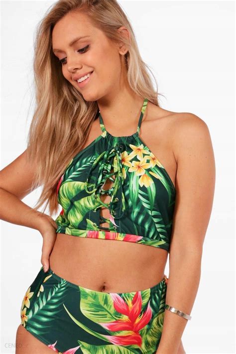 Boohoo Plus Góra Od Bikini Wzór CT5 NE7 46 Ceny i opinie Ceneo pl