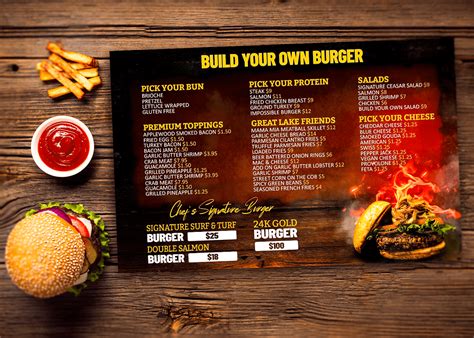 Burger Menu Design on Behance