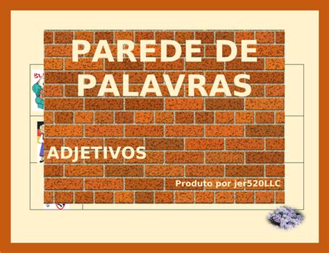 Adjetivos Portuguese Adjectives Word Wall Teaching Resources