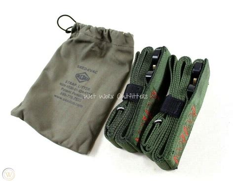 Skedco Sked Evac Litter Straps Kit Ranger Green Cobra Buckle Strap Set