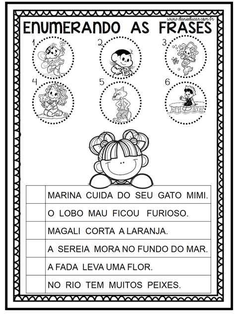 Ordene As Palavras E Forme Frases Educa