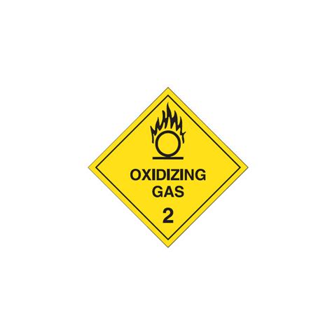 Hazardous Material Placards Label Oxidising Gas Shop Now Seton