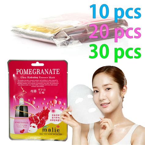 [malie] Pomegranate Facial Mask Sheet Essence 10 30pcs Korean Beauty