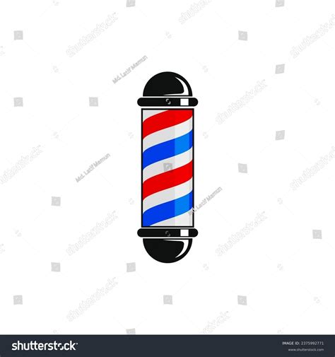 Barber Pole Vector Icon Barber Shop Stock Vector (Royalty Free ...