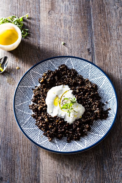 Beluga lentils with Yogurt, Olive Oil and Oregano – Luv Cooks | Love ...