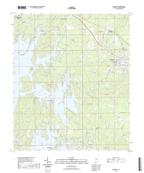 Dadeville Alabama US Topo Map – MyTopo Map Store