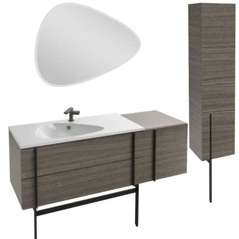 Meuble Lavabo Simple Vasque Cm Jacob Delafon Nouvelle Vague Chene