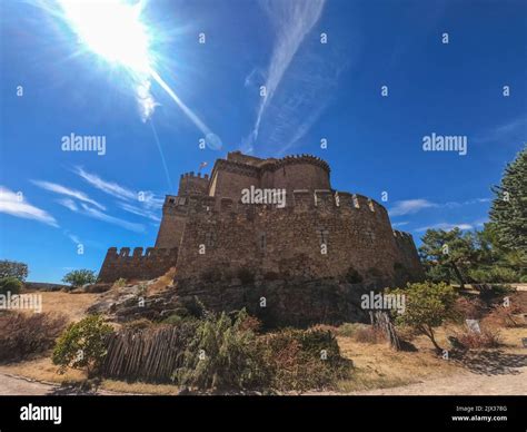 Castle Manzanares El Real Madrid Spain Stock Photo Alamy