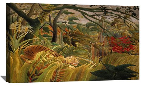 Henri Rousseau Painting Wall Art Tiger in a Tropical Storm Framed ...