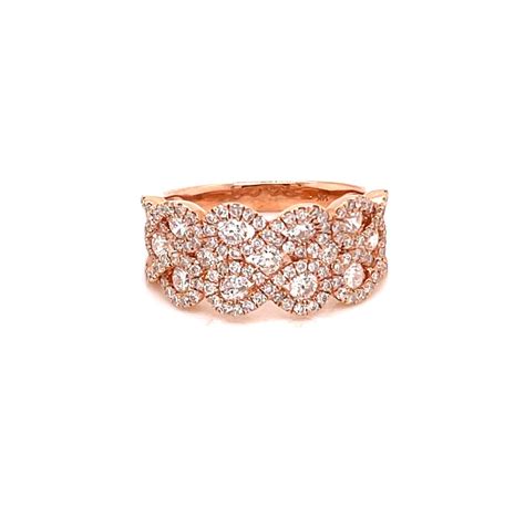 Ladies Rose Gold Diamond Band – Artistic Jewelers