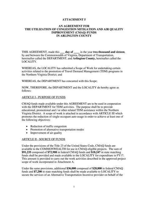 Fillable Online X X X X Congestion Mitigation And Air Quality