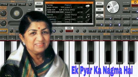 Ek Pyar Ka Nagma Hai Piano Tutorial Lata Mangeshkar Mukesh Shor