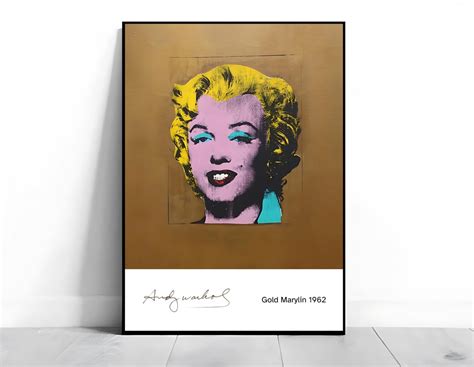 Gold Marilyn Monroe Andy Warhol Print Marilyn Monroe Gold Shot Marilyn Pop Art Poster Warhol