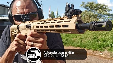 Atirando O Rifle Carabina Cbc Delta Lr