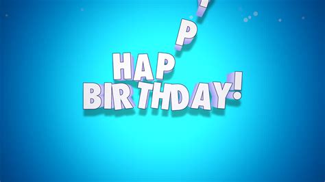 Premium stock video - Animated happy birthday text