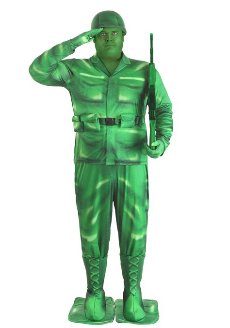 Plus Size Plastic Army Man Costume | Plus Size Costumes