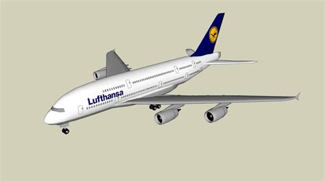 Lufthansa Airbus A380 3d Warehouse