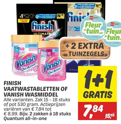 Finish Vaatwastabletten Of Vanish Wasmiddel Aanbieding Bij Dekamarkt