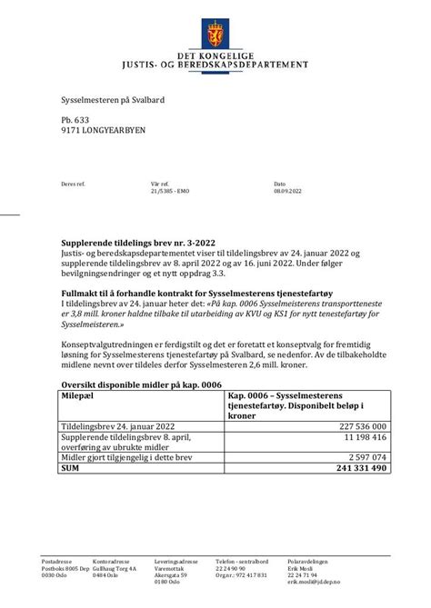 Supplerende Tildelings Brev Nr 3 2022 Kudos