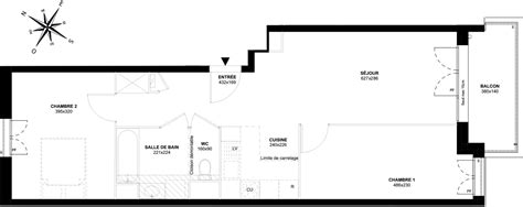 Plan Appartement T3 De 60 37 M² Neuf Résidence N°220153 Au Le Perreux